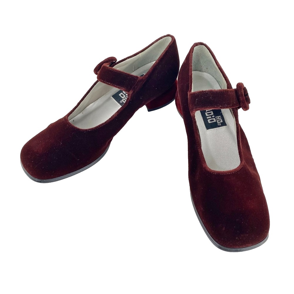 NEW Diane Harvey Studio HD2 Ruby Velvet Mary Jane Ballet Shoes Flats Womens 7.5M